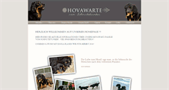 Desktop Screenshot of hovawarte-vom-schnutetunker.de